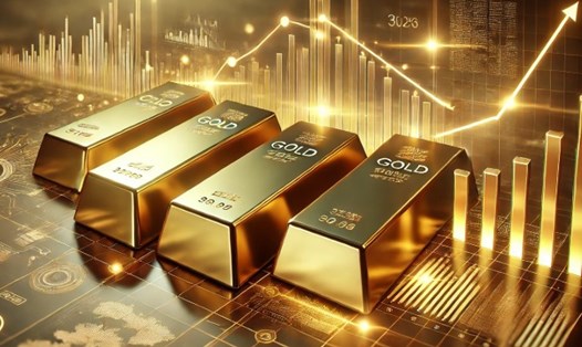 Vai trò truyền thống của vàng như một hàng rào chống lạm phát trở nên hấp dẫn hơn trong bối cảnh kinh tế hiện nay. Đồ họa: Khương Duy