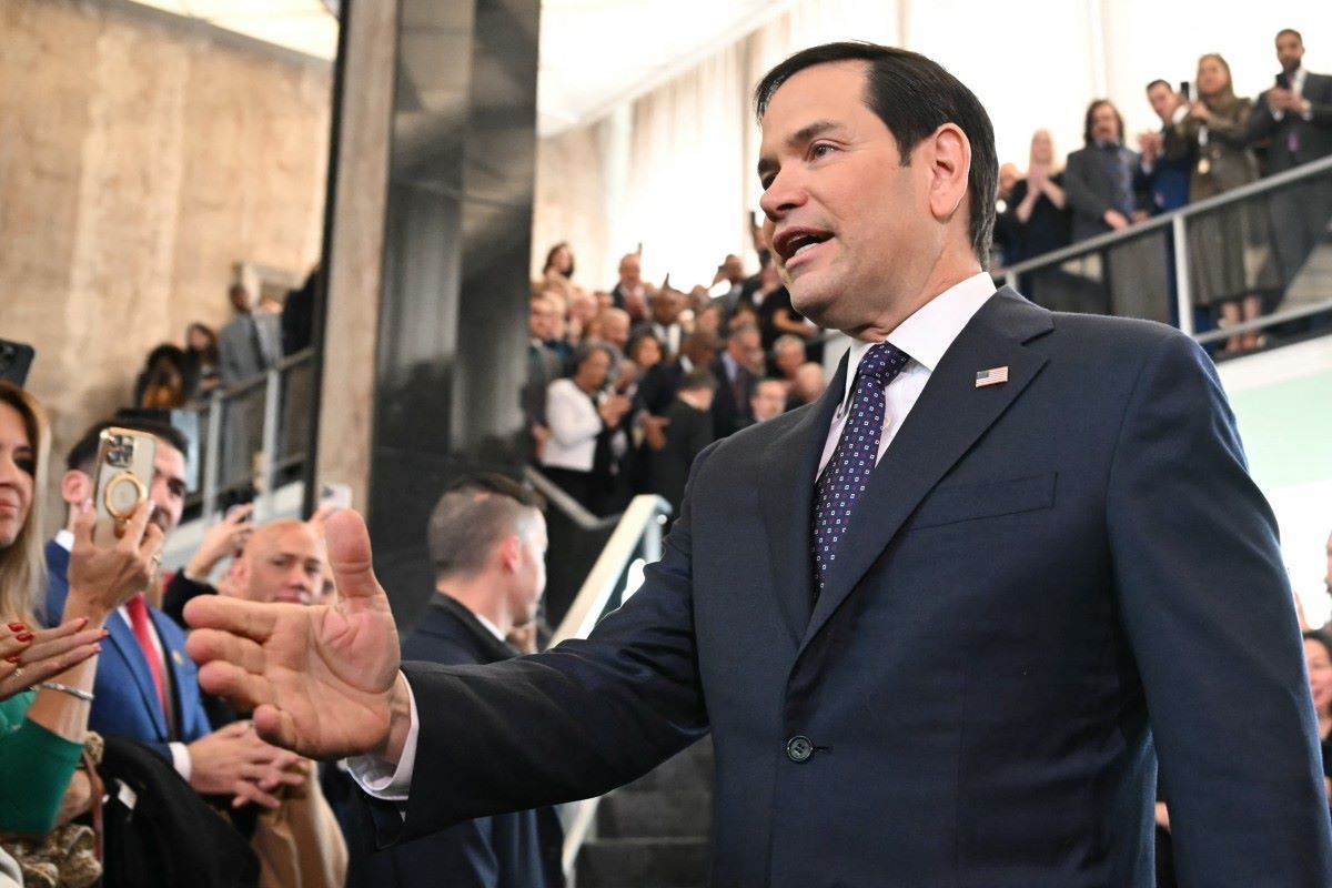 New US Secretary of State Marco Rubio speaks at the US State Department on January 21, 2025. Photo: AFP