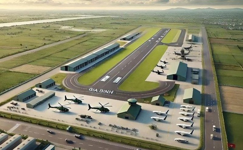 Perspective of Gia Binh airport project (Bac Ninh). Photo: VGP