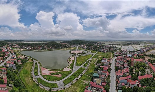 Toàn cảnh dự án khu du lịch Thiên Thai (Gia Bình, Bắc Ninh). Ảnh: Vân Trường