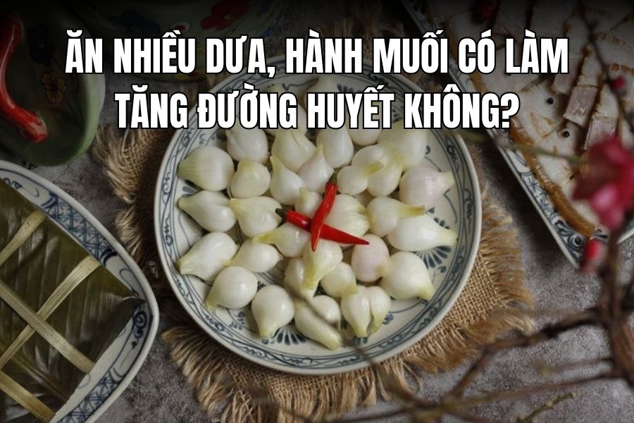 Does eating a lot of pickled cucumbers and onions increase blood sugar?