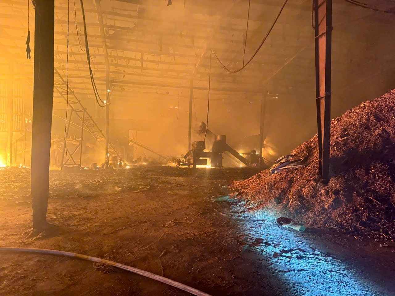 Fire scene. Photo: Provided by police