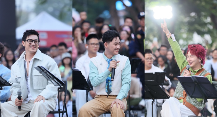 3 talented people participating in the program. Photo: Producer.