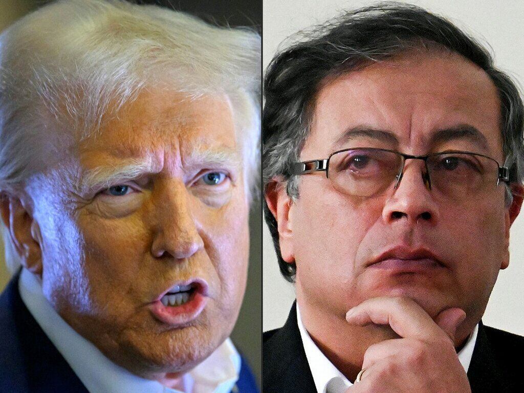 US President Donald Trump and Colombian President Gustavo Petro. Photo: AFP