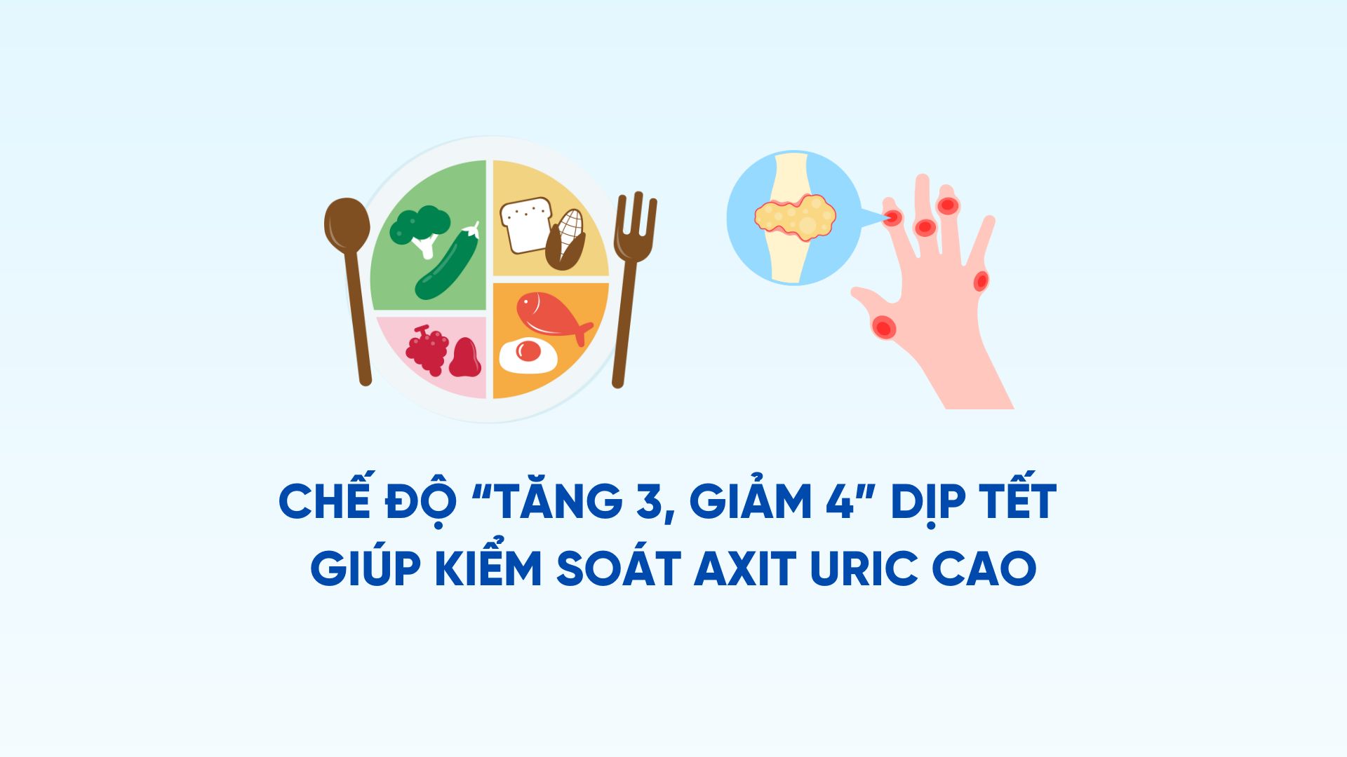The "increase 3, decrease 4" regimen during Tet helps control high uric acid
