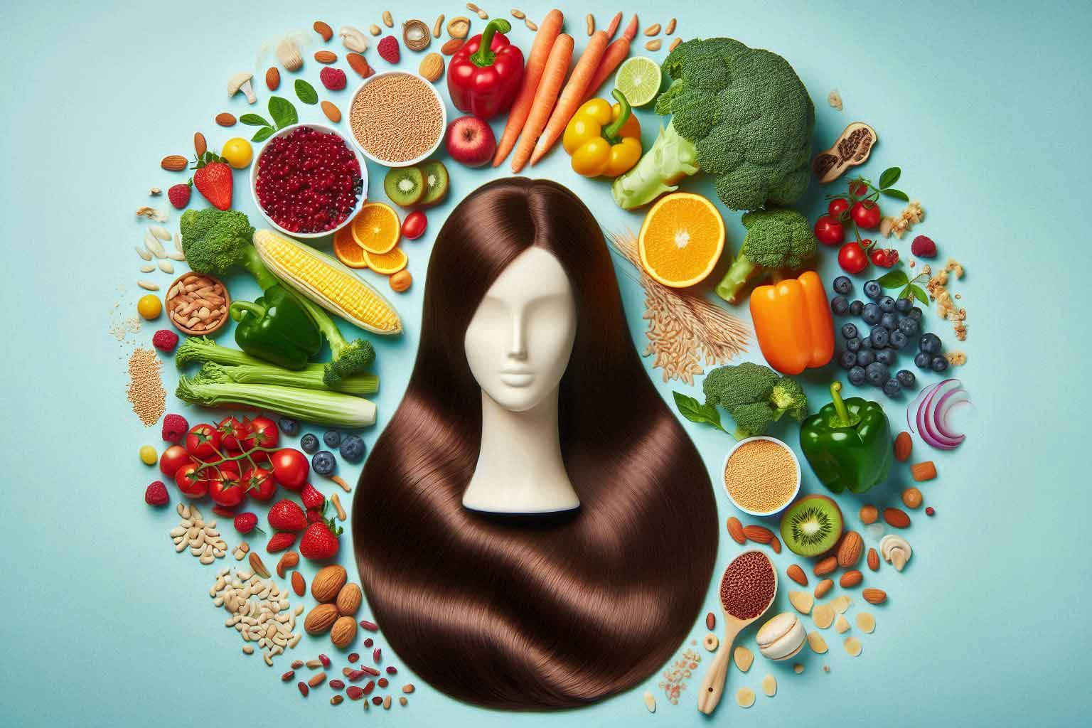 A diet lacking in essential nutrients can directly affect hair health. Photo - AI: Ngoc Thuy