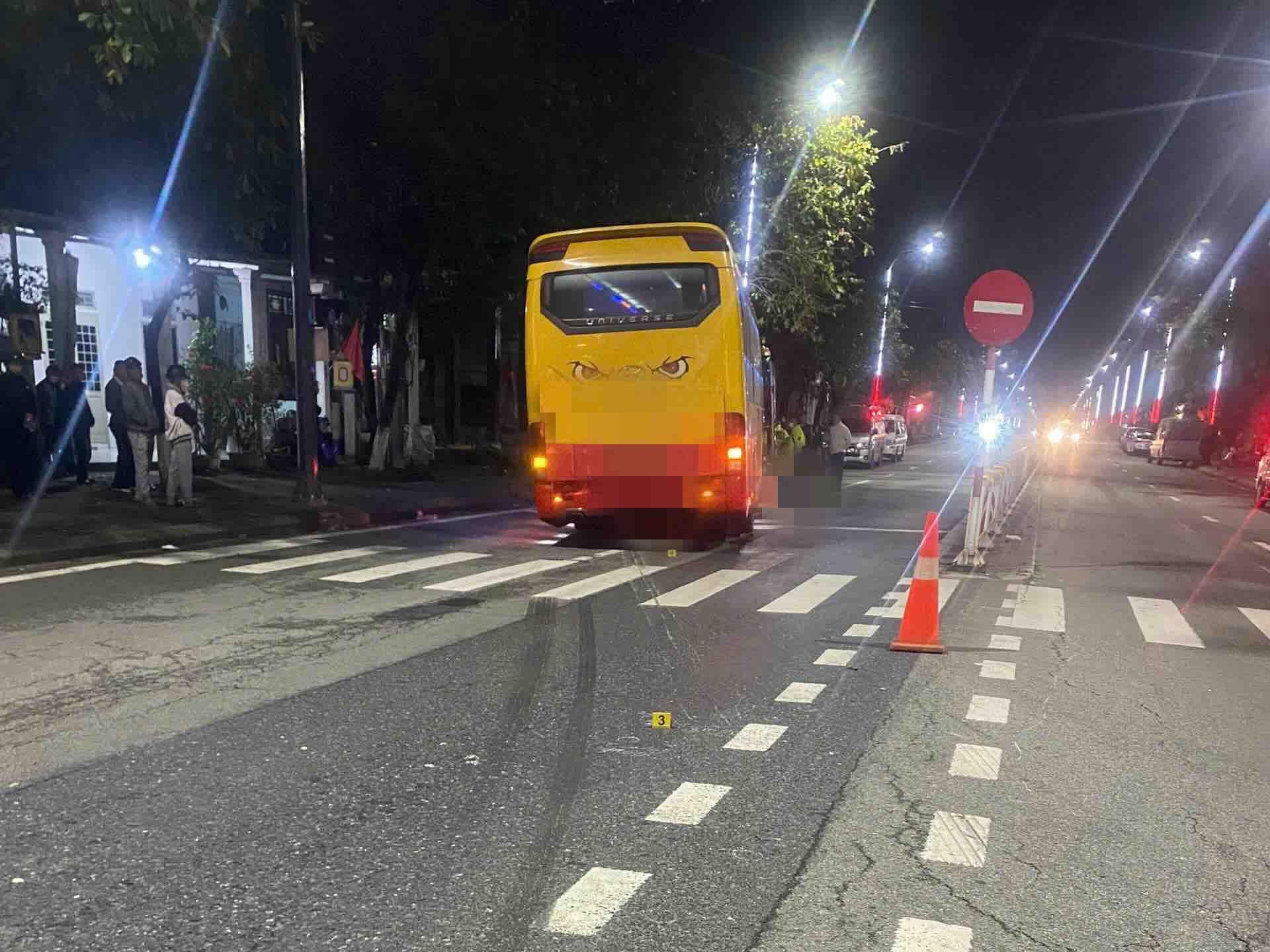 Hiện trường vụ tai nạn khiến một người tử vong. Ảnh: Quảng An.