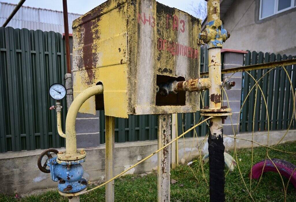A gas distribution facility in the village of Cocieri, one of the villages in Moldova's breakaway region of Transnistria. Photo: AFP