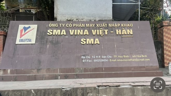 One of the businesses in Hoa Binh is delaying paying union fees worth billions of dong. Photo: Minh Chuyen