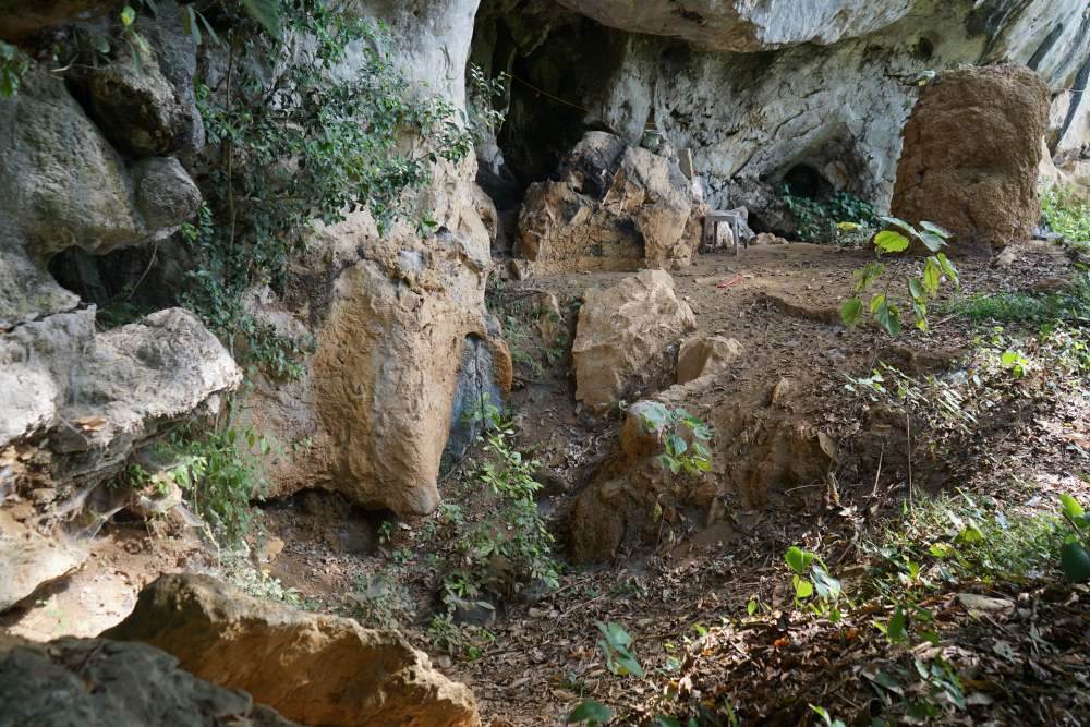 Khu vuc di tich khao co Mai Da Dieu, noi co to moi duoc ca lang bao ve. Anh: Quach Du