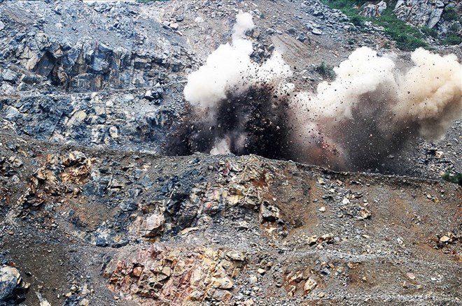 Cao Bang has just announced some new notes on the use of explosives. Illustrative photo.
