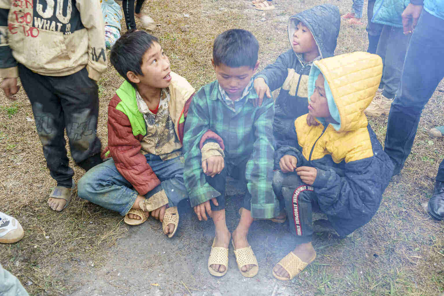 Warm Tet in My Lung village. Photo: Ha Thai