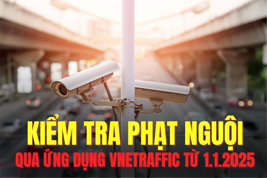 Người vi phạm giao thông có thể kiểm tra phạt nguội qua ứng dụng VNeTraffic từ 1.1.2025. Đồ họa: Hoài Lan
