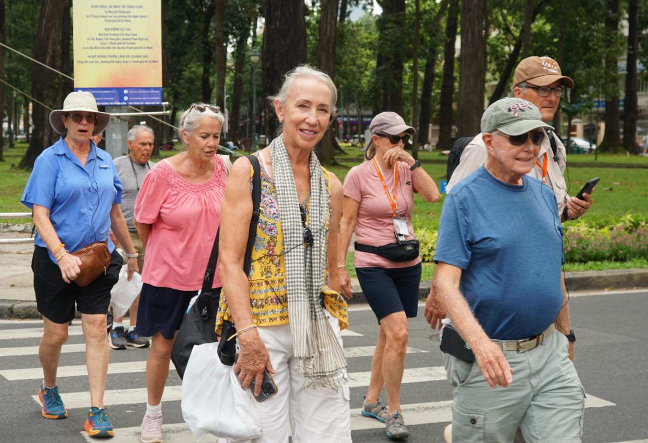 International visitors explore Ho Chi Minh City. Photo: Thanh Chan