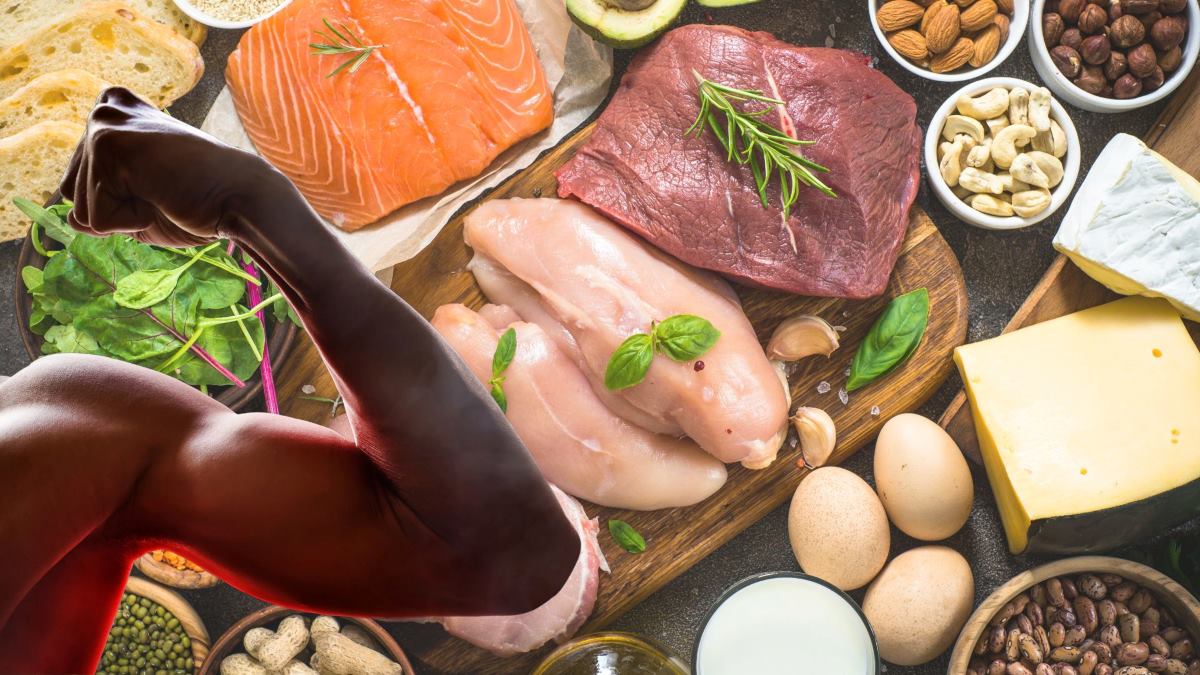 Protein supplementation is a habit that helps strengthen muscles. Graphics: Thanh Thanh