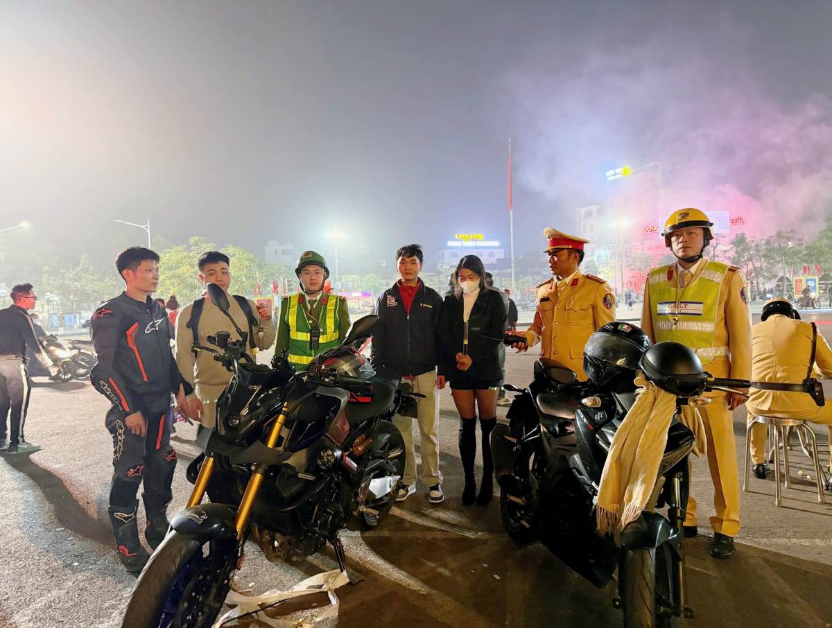 Các trường hợp vi phạm đêm 2.1.2025. Ảnh: Công an Hải Phòng