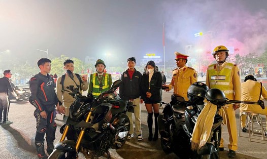 Các trường hợp vi phạm đêm 2.1.2025. Ảnh: Công an Hải Phòng