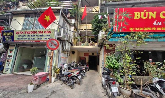 Một góc khu nhà tập thể Giảng Võ (quận Ba Đình, Hà Nội). Ảnh: Thu Giang