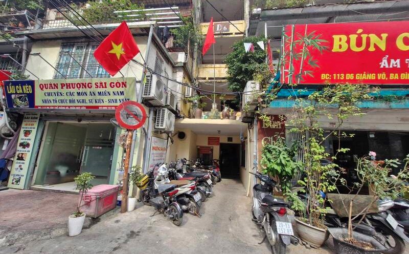 A corner of Giang Vo apartment building (Ba Dinh district, Hanoi). Photo: Thu Giang