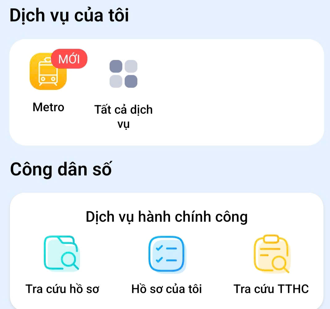 Ung dung HCMC Metro da duoc tich hop vao ung dung Cong dan so TPHCM de nguoi dan tien su dung khi di metro. Anh: Nguyen Dang