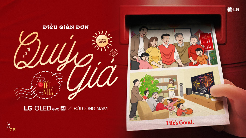 LG relaunches the Tet campaign "Home is Tet Nhat" season 2. Photo: Provided by DN