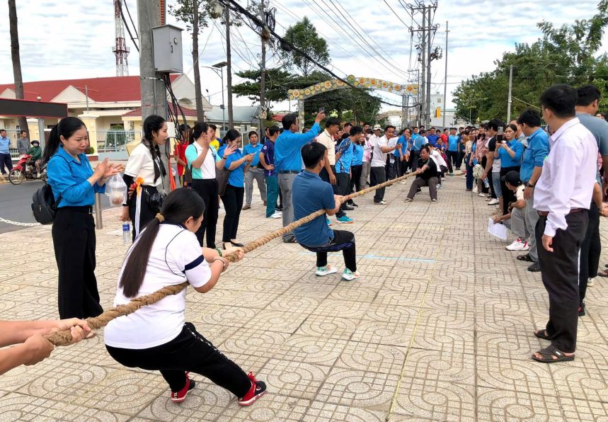 Thi dau mon keo co tai hoi thao. Anh: Van Minh