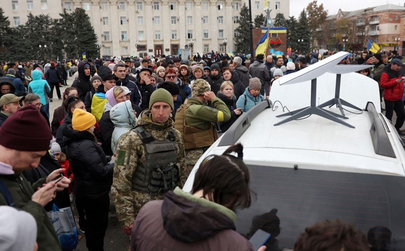 Elon Musk's Starlink space internet system deployed in Ukraine. Photo: AFP