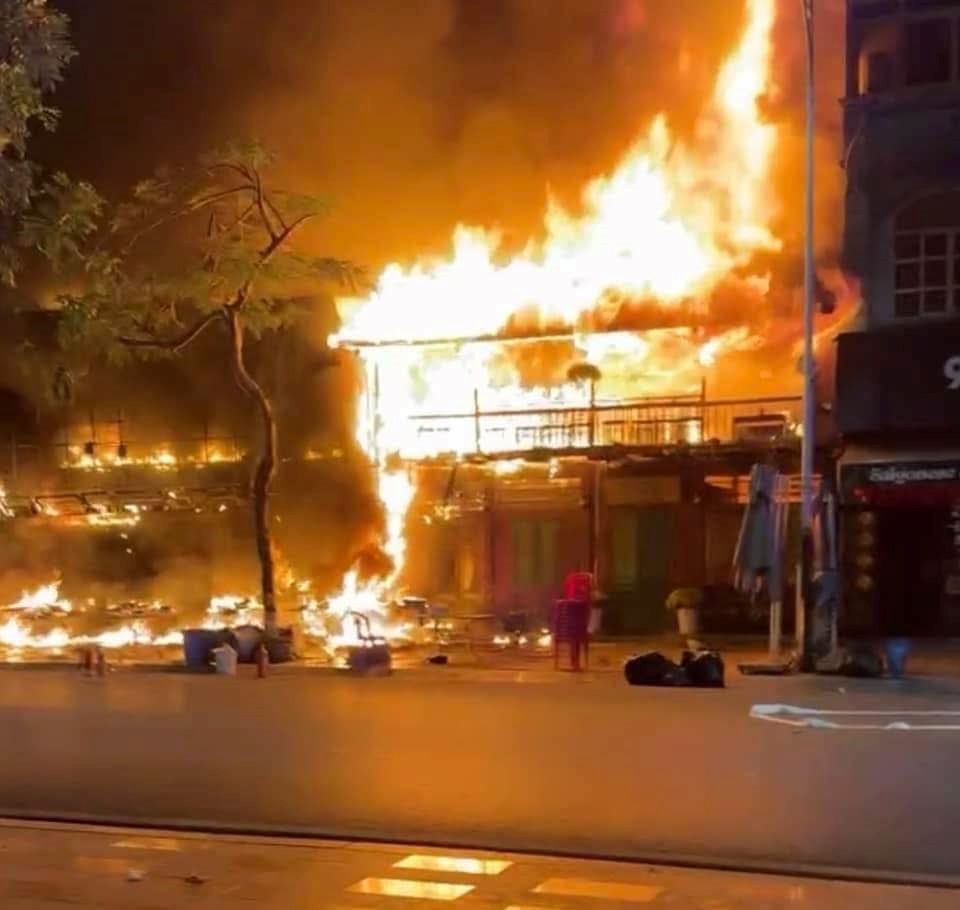 Fire scene. Photo: Hai Phong People