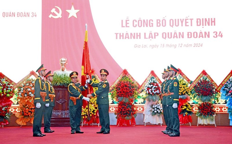 The Army completed the dissolution of Army Corps 3 and 4, and newly established Army Corps 34. Photo: VGP
