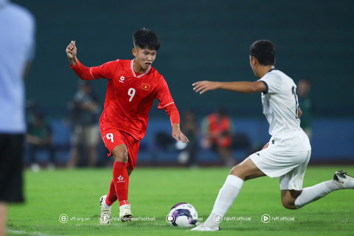 U17 Viet Nam tham du vong chung ket U17 chau A 2025. Anh: VFF