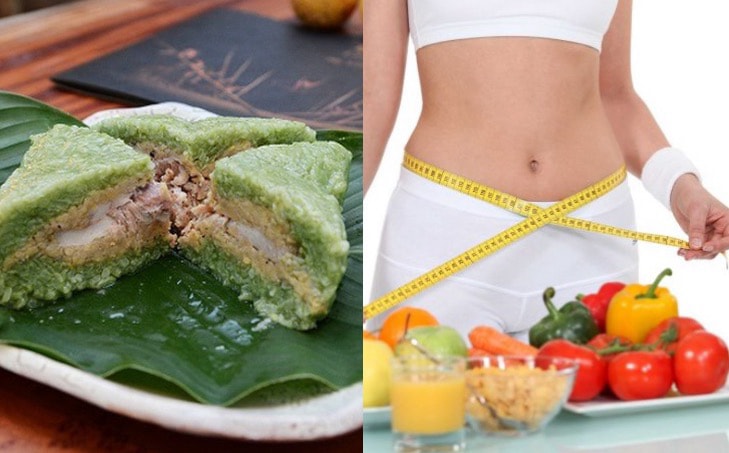 Ways to help you not worry about gaining weight when eating banh chung. Graphics: Huong Giang