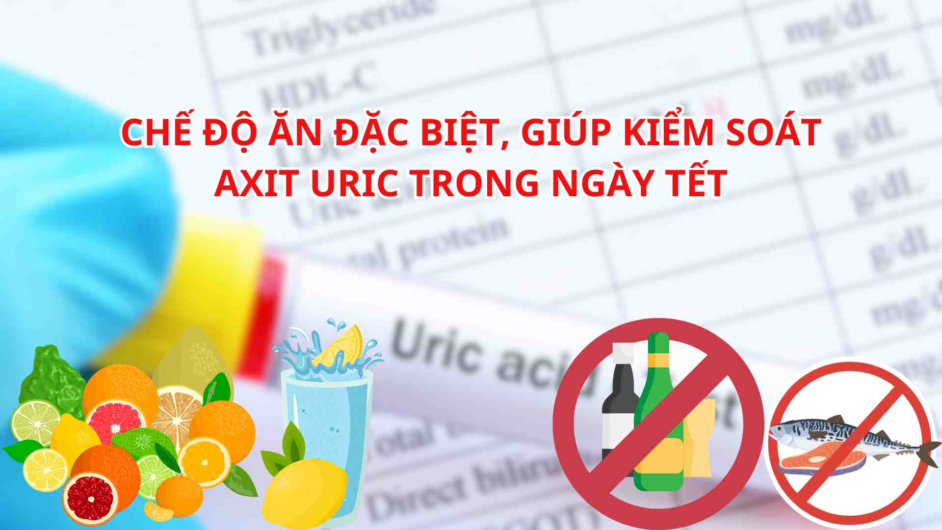 Special diet to help control uric acid during Tet. Graphics: Minh Anh