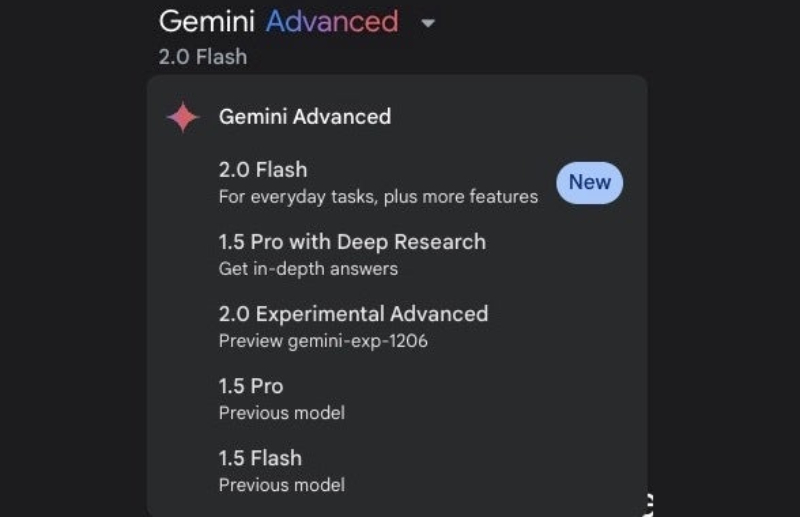 Ban cap nhat hien da co san voi Gemini Advanced. Anh: PhoneArena 