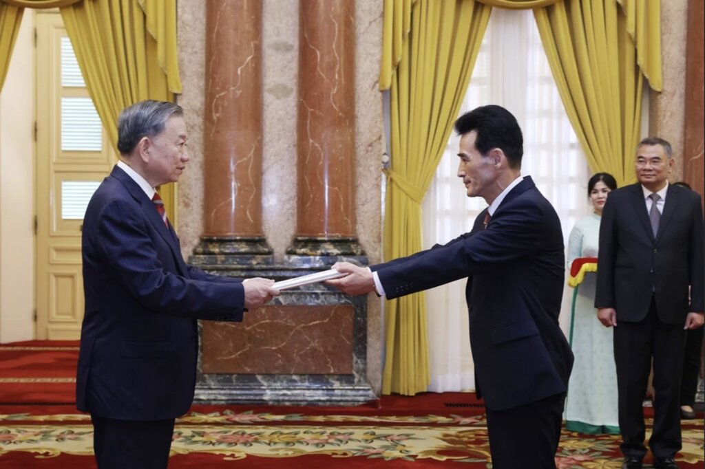 General Secretary and President To Lam received Ambassador of the Democratic People's Republic of Korea to Vietnam Ri Sung Guk presenting his credentials in August 2024. Photo: VNA