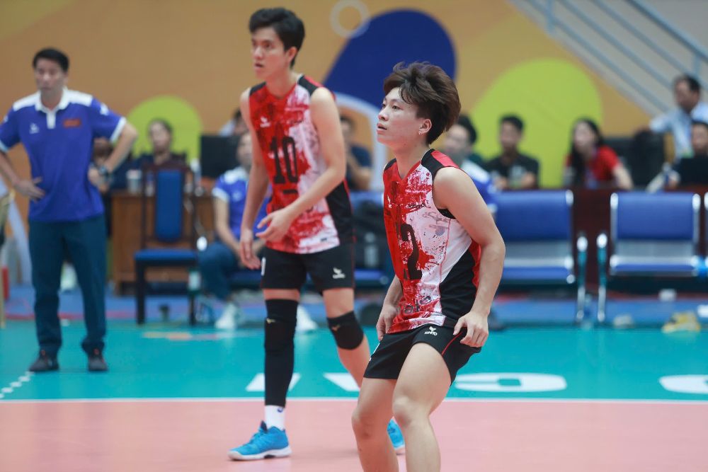 Striker Dang Thi Hong is a young talent of Vietnamese volleyball. Photo: Hoang Anh