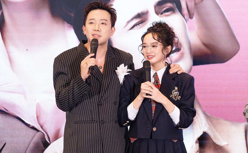 Kaity Nguyen and Tran Thanh. Photo: Producer.