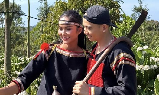 Hoa hậu H'hen Niê công khai bạn trai. Ảnh: FBNV