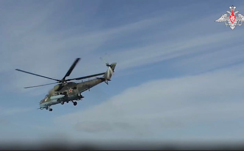 Russian Mi-35 attack helicopter. Photo: Russian Ministry of Defense