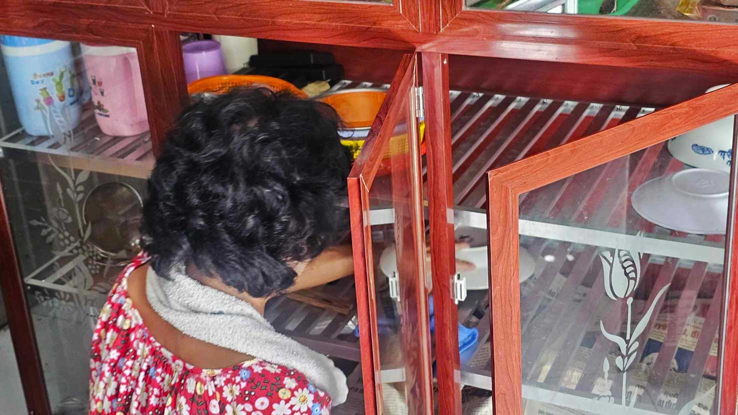 Làm giúp việc theo giờ ngày Tết, chị Hạnh có thể kiếm cả triệu đồng mỗi ngày. Ảnh: NVCC