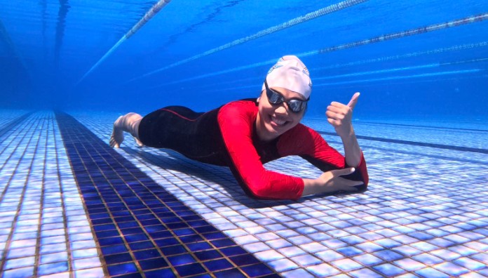 Former swimmer Nguyen Thi Anh Vien. Photo: FBNV