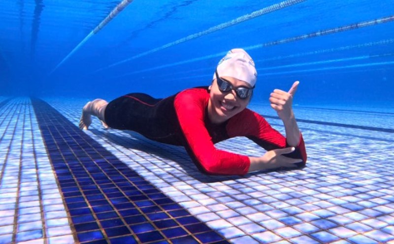 Former swimmer Nguyen Thi Anh Vien. Photo: FBNV