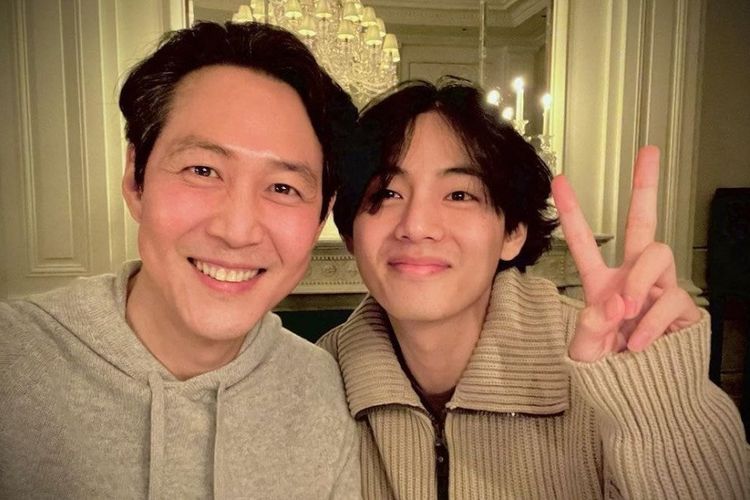 Lee Jung Jae và V có quan hệ thân thiết. Ảnh: Instagram