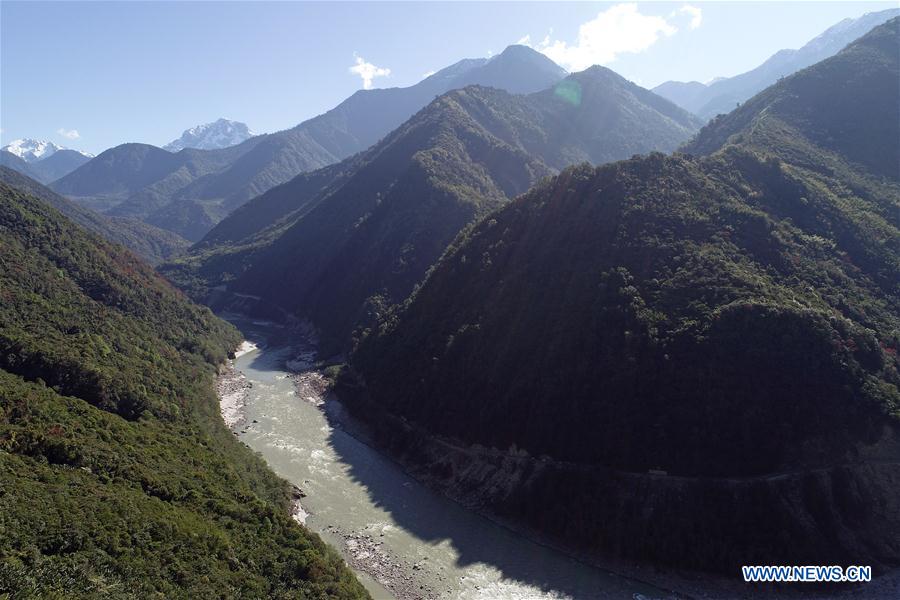 A section of the Yarlung Zangbo River in Tibet, where China will build the world's largest hydroelectric mega-dam, with a capacity three times that of the Three Gorges Dam. Photo: Xinhua