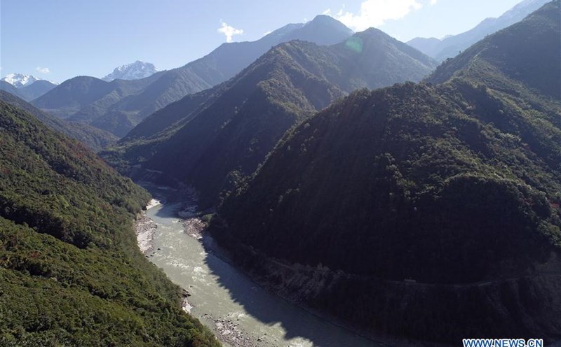 A section of the Yarlung Zangbo River in Tibet, where China will build the world's largest hydroelectric mega-dam, with a capacity three times that of the Three Gorges Dam. Photo: Xinhua