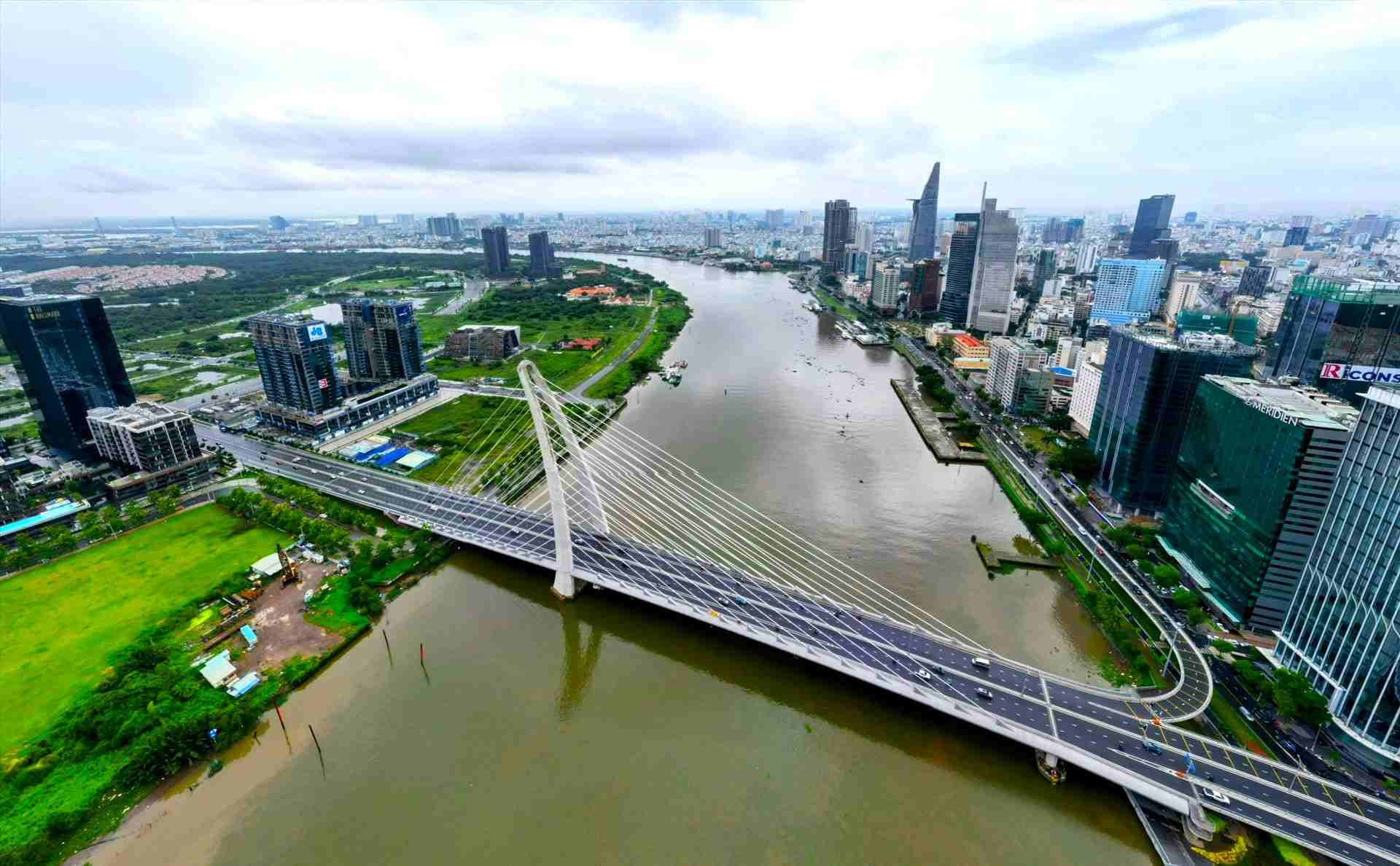 Ho Chi Minh City will build an international financial center associated with the Thu Thiem New Urban Area. Photo: Anh Tu