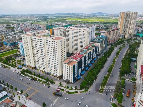 1 khu nha o xa hoi do chu dau tu du an Cat Tuong Smart City xay dung tai TP Bac Ninh. Anh: Van Truong