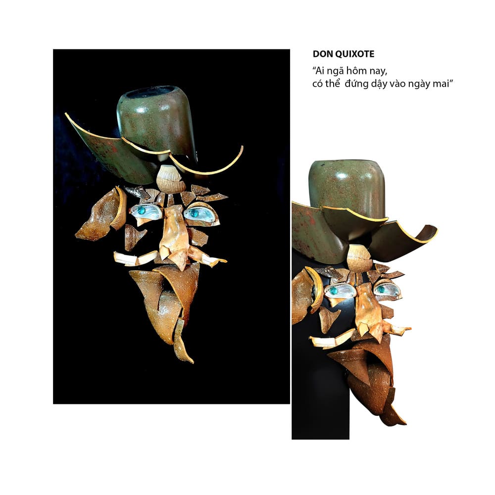 Many ceramic works are displayed at the exhibition "Dream" by artist To Ngoc Trang. Photo: Interviewee