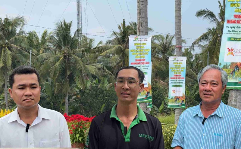 Cho Lach Flower Festival has completed more than 80% of its preparations. Photo: Hoang Loc