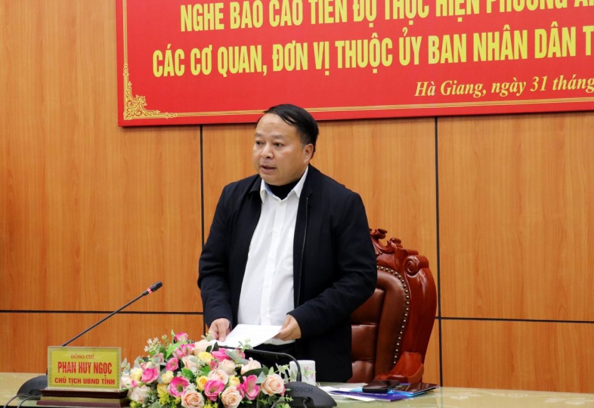 Chu tich UBND tinh Ha Giang Phan Huy Ngoc. Anh: hagiang.gov.vn