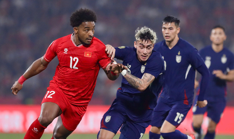 Vietnam team to face Thailand again in the second leg of the ASEAN Cup final on away field. Photo: VFF